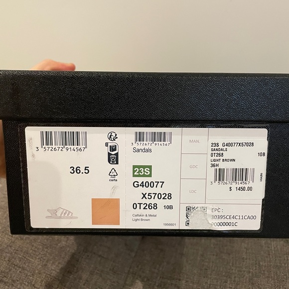 Chanel Light Brown Gladiator Sandals with Gold Chains - Picture 11 of 11